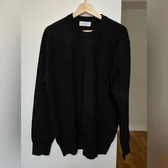 Lemard (Korean brand on Musinsa) Black Round Crewneck Knit Sweater Men’s M - Picture 1 of 5